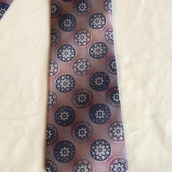 MURANO Medallion Print SILK TIE *Hand Tailored* - Picture 7 of 12